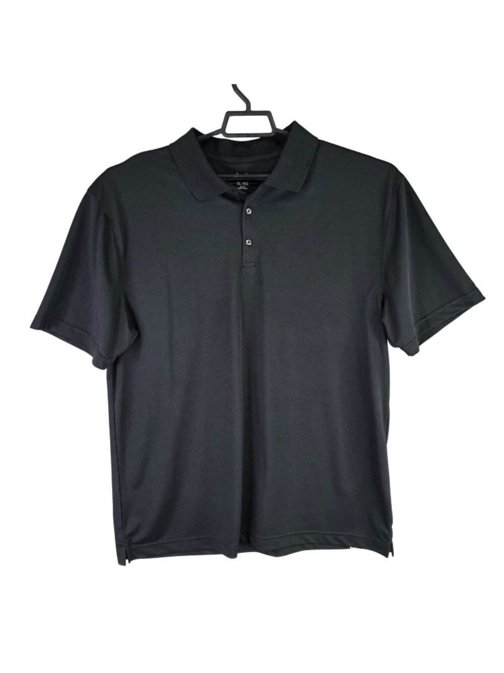 Mens Cintas Black Polo Shirt Short Sleeve 100% Polyester Classic Fit Size XL